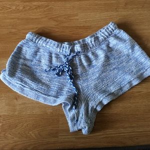 Pajama Bottoms - Light Blue and White